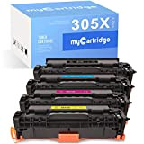 myCartridge Compatibel Cartouches d'encre Toner HP 305X CE410X 305A für HP Laserjet Pro 300 Color M351a M375nw Laserjet Pro 400 ...