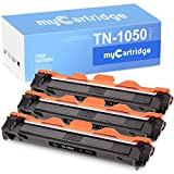 MyCartridge Compatible pour Cartouche de Toner Brother TN1050 TN-1050 pour Brother HL-1110 MFC-1910W HL-1210W DCP-1610 DCP-1612W MFC-1810 DCP-1510 (3 Noir)