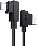 MYLB cable usb c 1m, Coudé 90 Degrés Câble USB C en Nylon Tressé Câble Cordon cable usb type c ...