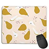 N\A Portable Gaming Mouse Pad Pear Base antidérapante Confortable Bords Cousus durables pour Ordinateur Portable