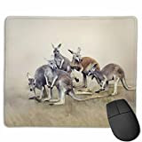 N\A Tapis de Souris Lisse Kangaroo Family Mobile Gaming Mousepad Work Mouse Pad Office Pad