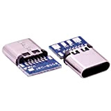 N/D 10 pièces Micro USB 2.0 Type C connecteur 14 Broches Prise Femelle Prise à Travers Les Trous PCB 180 ...