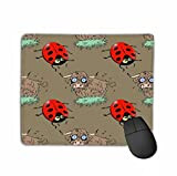 NA Gaming Mouse Pad Custom, Personality Desings Gaming Mouse Pad Ladybug Farting Bull Cartoon Personnages Quirky Background Ladybug Farting Bull ...