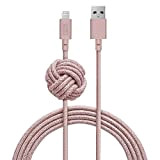 Native Union Câble NIGHT - Câble de 3 Mètres Ultra Solide Renforcé de [Certifié Mfi] Câble Lightning à USB avec ...