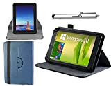 Navitech housse étui folio bleu avec stylet compatible avec Asus Zenpad ZD300M-6A010A 10.1 "IPS Black Touchscreen Tablet