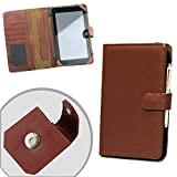 Navitech Style Livre Marron/Couverture Cas pour Le HAIER HaierPad E700 7" / HAIER Tablette Mini Pad E700