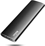 Netac SSD Externe 500Go USB 3.2 GEN 2, Disque Dur Externe jusqu'à 550MB/s (10 Gbps, USB C, Aluminum)