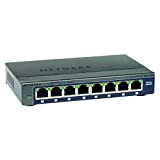 Netgear Gs108e-100nas commutateur 8 ports 10/100/1000 Mbps le Netgear ProSafe Plus commutateur 8 ports Gigabit Ethernet Switch