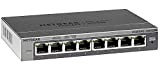 Netgear Gs108e-300nas ProSafe Plus 8 ports 10/100/1000BASE-T Gigabit Ethernet Switch – Ordinateur de bureau, fixation murale