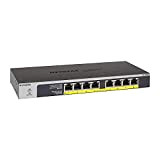 NETGEAR (GS108LP) Switch Ethernet PoE+ 8 Ports RJ45 Gigabit (10/100/1000) , switch RJ45 avec 8 Ports PoE+ 60W Upgradables, Position ...