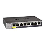 NETGEAR (GS108T) Smart Switch Ethernet Web manageable série Pro 8 Ports RJ45 Gigabit (10/100/1000)- switch RJ45 administrable dans le cloud ...