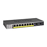 NETGEAR (GS110TP) Smart Switch Ethernet PoE+ Web manageable 10 Ports RJ45 Gigabit (10/100/1000) ,administration cloud insight, switch RJ45 avec 8 ...
