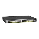 NETGEAR (GS752TPP) Smart Switch Ethernet PoE+ Web manageable professionnel 52 Ports RJ45 Gigabit (10/100/1000), avec 48 Ports PoE+ @ 760 W, 4 Ports SFP ...