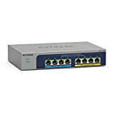 NETGEAR MS108UP Switch Ethernet Série Plus 8 Ports RJ45 Multi-Gigabit PoE, 4 Ports PoE++ Ultra60 et 4 Ports PoE+, Budget ...