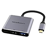 Newmight Adaptateur USB C vers HDMI - Adaptateur USB C avec Sortie HDMI 4K Port USB 3.0 et Port de ...