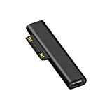 NEWZEROL Adaptateur de USB C vers Surface Charge Magnétique,Compatible pour Microsoft Surface Pro 3/4/5/6/GO, Laptop 1/2 [15V, 3A] [Protection Contre ...