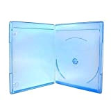 Nierle Elite Boitier Blu-ray, Slim 6 mm, Machine-pack-quality, Transparent, Bleu, 10 pièces