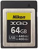 Nikon Carte mémoire Professionnelle XQD 64 Go (jusqu'à 440 Mo/s en Lecture et Jusqu’à 400 Mo/s en écriture), Compatible Hybride ...