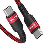 Nimaso Câble USB C à USB C 3.0,Câble USB Type C Charge Rapide PD Nylon Tressé en Fibre pour iPad ...