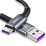 NIMASO Huawei Câble USB Type C 5A 3M,Huawei Supercharge Câble USB C 40W Compatible avec Huawei P40/P40 Pro/P40 Lite/ P30 ...
