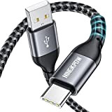 NINGKPOW Câble USB C, 1M 3.1A Cable USB C Charge Rapide Nylon Tressé Chargeur Type C pour Samsung Galaxy S22 ...