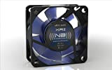 Noiseblocker PC Case Fan 60mm BlackSilent Fan X2 - Ventilateur PC 60mm Avec Ailes Silencieuses - Le Volume Maximum est ...