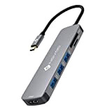 NOVOO Hub USB C HDMI, Adaptateur USB C vers HDMI 4K, 3 x USB 3.0, Lecteur de Carte SD & ...
