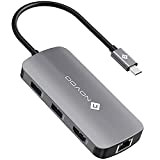 NOVOO Hub USB C Mulitport Adaptateur USB C vers USB x 4, 100W PD Port de Recharge, 4K HDMI, RJ45 ...