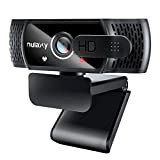 Nulaxy C900 Webcam 1080P avec Micro Stéréo, Webcam pour PC avec Capuchon D'objectif, Caméra Web pour Conférence Vidéo, Cours en ...
