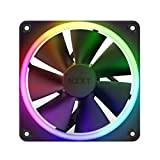 Nzxt F140 Ventilateur RGB - RF-R14SF-B1 - Personnalisation avancée de l'éclairage RGB - Refroidissement Silencieux - Vendu Seul (contrôleur RGB ...