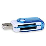 OcioDual 4 en 1 USB Multi Lecteur de Carte Mémoire MMC MicroSD TF Micro SD MS Pro Duo M2 USB ...