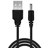 OcioDual Câble Cordon USB 2A 5V 3.5mm DC 80cm Chargeur pour Tablette PDA Android MP3 Noir