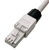 odedo Connecteur de sertissage sans Outil Cat 6A UTP RJ45 Fiche réseau pour câble de Brassage jusqu'à 8 mm AWG ...