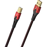 Oehlbach USB-Evolution B Câble USB type 2.0 USB-A vers USB-B pour streaming audio, DAC et imprimante) Noir/rouge 2 m