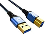 Oehlbach USB Plus B3 – USB 3.0 – Câble d'imprimante Audio Type A vers Type B – Gaine en PVC ...