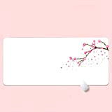 Office Pad De Bureau Pink Pear Flower Tapis Souris Gamers Cartoon Box 600X400mm Longs Antiderapant Étanche Anti-Effilochement Surface Lisse Et ...
