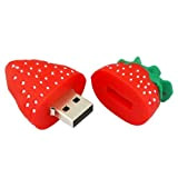 Ogquaton 4GB nouveauté mignonne fraise USB 2.0 clé USB périphérique de mémoire de données très pratique et populaire