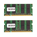 Onmancy Lot de 2 barrettes de mémoire SODIMM DDR2 PC2-5300 667 MHz 200 broches pour ordinateur portable