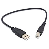 OpenII Câble d'imprimante USB court USB 2.0 A mâle vers B mâle Scanner Cordon pour HP, Cannon, Brother, Dell, Xerox, ...