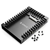ORICO 2,5'' à 3,5'' Adaptateur de Montage pour Disque Dur SATA HHD/SSD supporto 2,5 Pouces 7/9,5/12,5 mm, Noir(1125SS)