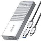ORICO Adaptateur de Boîtier SSD M.2 NVMe 20Gbps USB3.2 Gen2x2 PCIe USB-C pour NVMe M-Key SSD 2230/2242/2260/2280, Aluminium Lecteur Disque ...