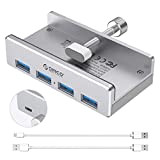 ORICO Alimenté USB Hub,Adaptateur de Type C à USB 3.0, hub USB en Aluminium à 4 Ports USB 3.0, Transfert ...
