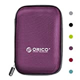 ORICO Étui de Protection Disque Dur Externe Étanche 2.5'' pour Organiser Les HDD SSD 2.5 Pouces et Les Accessoires Informatiques,Violet ...