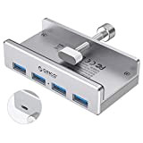 ORICO USB 3.0 HUB Type de Pince de concentrateur USB, concentrateur de données Ultra-Rapide en Aluminium Ultra-Rapide à 5 Gbit ...