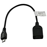 OTB 8005621 Câble Adaptateur Micro USB OTG (USB on-The-Go) pour Smartphone, Tablette et caméscopes