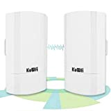 Outdoor Point d'accès 2-Pack 900Mbps Kit Long Range Indoor-Outdoor Point-to-Point Wireless CPE Supports 1KM Transmission Distance Solution for PTP, PTMP