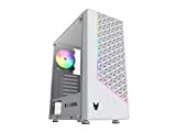 Oversteel Iridium - Boîtier PC de jeu compatible avec les cartes ATX, Micro ATX et ITX, ventilateur 120mm A-RGB inclus, ...