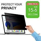 PaceBid Filtre de Confidentialité Premium, Film Protection Anti Regard pour Écran d'Ordinateur & Moniteur (15.6" Pouces), Filtre confidentialité pour écran ...
