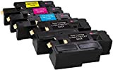Pack 5 Compatibles Toner Laser pour Epson AcuLaser C1750N C1750W CX17NF CX17WF C1700 C1750 CX17 | Noir: 2000 Pages & ...