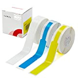 Papier d'étiquettes de câble compatible avec imprimante NIIMBOT D11 D110 D101, imperméable, anti-huile, résistant aux rayures (câble blanc, bleu, jaune)